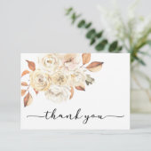 Rustikaler Herbst Dankeschön Karte (Stehend Vorderseite)