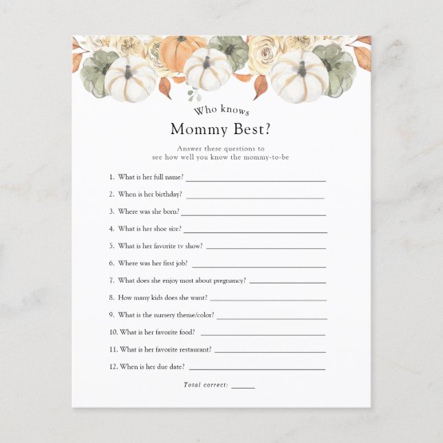 Rustikaler Herbst, der Mami am besten kennt (Vorderseite)