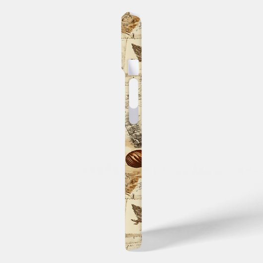 Rustikaler Herbst-Ephemerenkollage | Warm Earthy Case-Mate iPhone Hülle (Rückseite / Links)