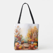 Rustikaler Herbst Ernte Stillleben Tasche (Rückseite)