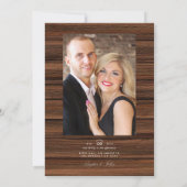 Rustikaler Herbst - Fall Sonnenblumen Hochzeitsfes Einladung (Rückseite)