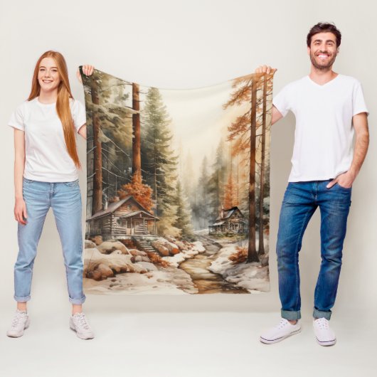 Rustikaler Herbst Fleecedecke (Beispiel)