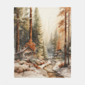 Rustikaler Herbst Fleecedecke (Vorderseite)