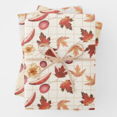 Rustikaler Herbst Geschenkpapier Set (Beispiel)
