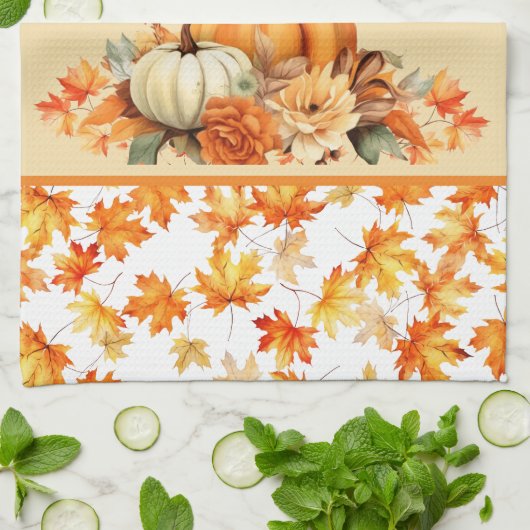 Rustikaler Herbst Geschirrtuch (Gefaltet)