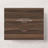 Rustikaler Herbst - Herbst Blumenhochzeit All In One Einladung (Rückseite)