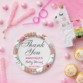 Rustikaler Herbst Herbst Danke Babydusche Pappteller (Party)