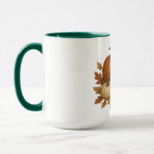 Rustikaler Herbst/Herbst Kürbis & Blätter Tasse (Links)