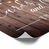 Rustikaler Herbst hinterlässt Hochzeit im Herbst K Poster (Ecke)