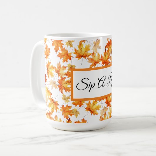 Rustikaler Herbst Kaffeetasse (Vorderseite Links)