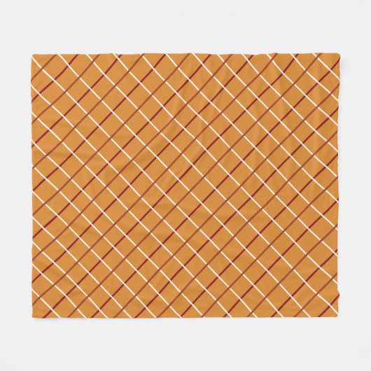 Rustikaler Herbst Kariert Fleecedecke (Vorderseite (Horizontal))