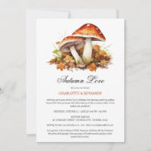 Rustikaler Herbst oder Herbstdusche Einladung (Vorderseite)