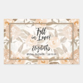 Rustikaler Herbst Rechteckiger Aufkleber (Vorderseite)