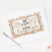 Rustikaler Herbst Rechteckiger Aufkleber (Umschlag)