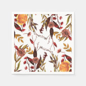 Rustikaler Herbst Serviette (Vorderseite)