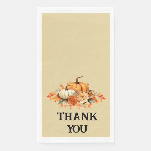 Rustikaler Herbst Serviette (Vorderseite)