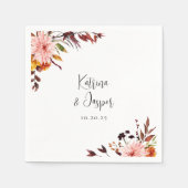 Rustikaler Herbst Serviette (Vorderseite)