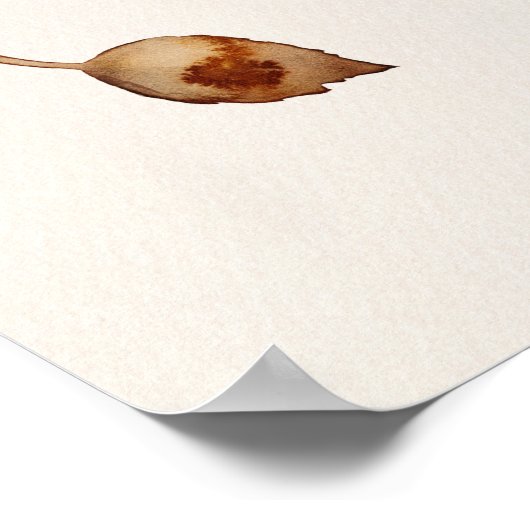 Rustikaler Herbst und Herbst Begrüßung Poster (Ecke)