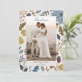 Rustikaler Herbst verlässt Hochzeit im Herbst dank Einladung (Stehend Vorderseite)