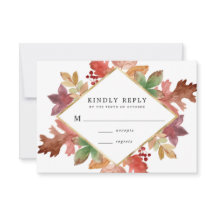 Rustikaler Herbst verlässt Hochzeit im Herbst