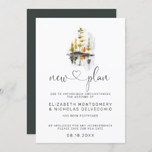 Rustikaler Herbst   Verspätete Hochzeitsankündigun Einladung