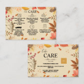 Rustikaler Herbst Visitenkarte (Vorne/Hinten)