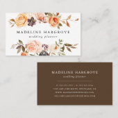 Rustikaler Herbst Visitenkarte (Vorne/Hinten)