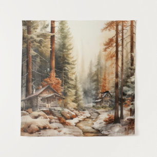 Rustikaler Herbst Wandteppich