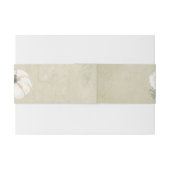 Rustikaler Herbst Weißer Herbst, Orange Pumpkins H Einladungsbanderole (Rückseitenbeispiel)