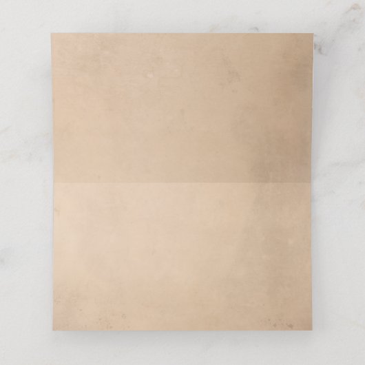 Rustikaler Herbst Weißer Herbst, Orange Pumpkins H Platzkarte (Innenseite Aufgefaltet)