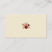 Rustikaler Herbst-Zwergpumpen Begleitkarte (Rückseite)