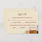 Rustikaler Herbst-Zwergpumpen-UAWG Save The Date (Vorne/Hinten)