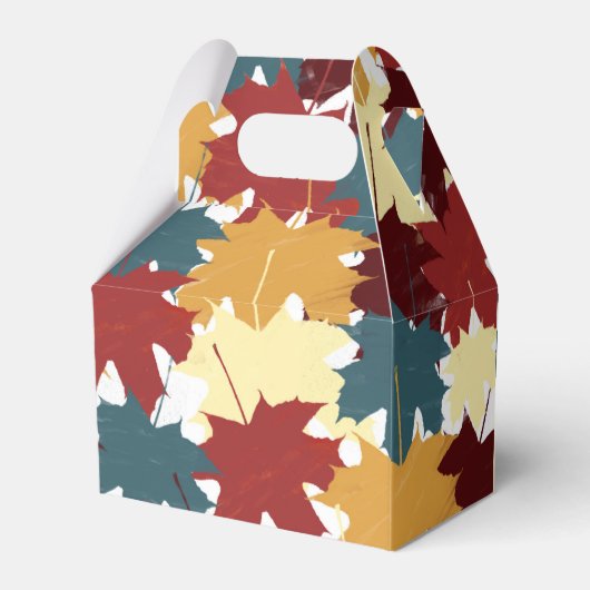 Rustikaler Herbstausgang Geschenkschachtel (Rückseite)