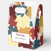 Rustikaler Herbstausgang Geschenkschachtel (Geöffnet)