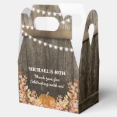 Rustikaler Herbstfall Pumpkin Danke für die Box Geschenkschachtel (Geöffnet)