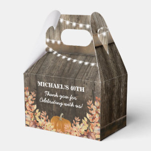 Rustikaler Herbstfall Pumpkin Danke für die Box Geschenkschachtel