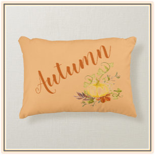Rustikaler Herbstfall Pumpkin Farbe Akzent Kissen
