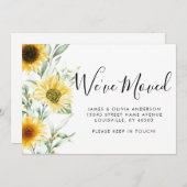 Rustikaler Herbstfall Sonnenblumen wir bewegten un Ankündigung (Vorne/Hinten)