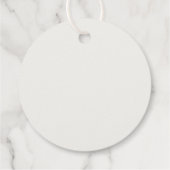 Rustikaler Herbstflorfall im Brautparty der Liebe Geschenkanhänger (Rückseite)