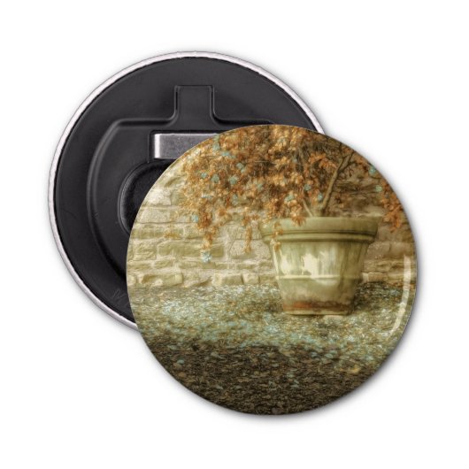 Rustikaler Herbstgarten Flaschenöffner (Vorderseite)