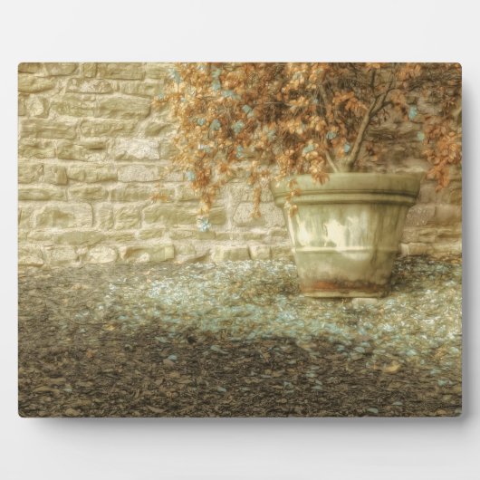 Rustikaler Herbstgarten Fotoplatte (Vorderseite)