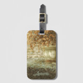 Rustikaler Herbstgarten Gepäckanhänger (Vorderseite Vertikal)