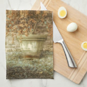 Rustikaler Herbstgarten Geschirrtuch (Viertel Falte)