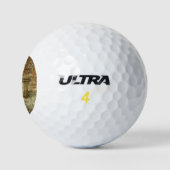 Rustikaler Herbstgarten Golfball (Logo)