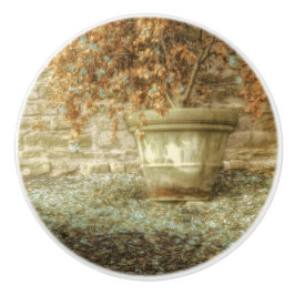 Rustikaler Herbstgarten Keramikknauf