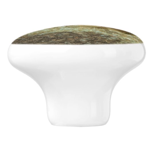 Rustikaler Herbstgarten Keramikknauf (Seitenansicht)