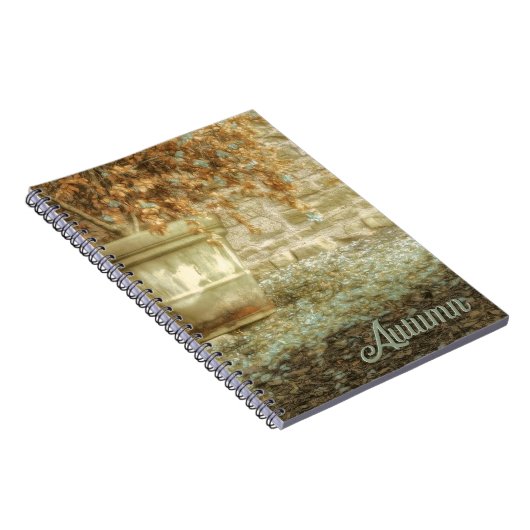 Rustikaler Herbstgarten Notizblock (Rechte Seite)