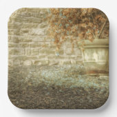 Rustikaler Herbstgarten Pappteller (Vorderseite)