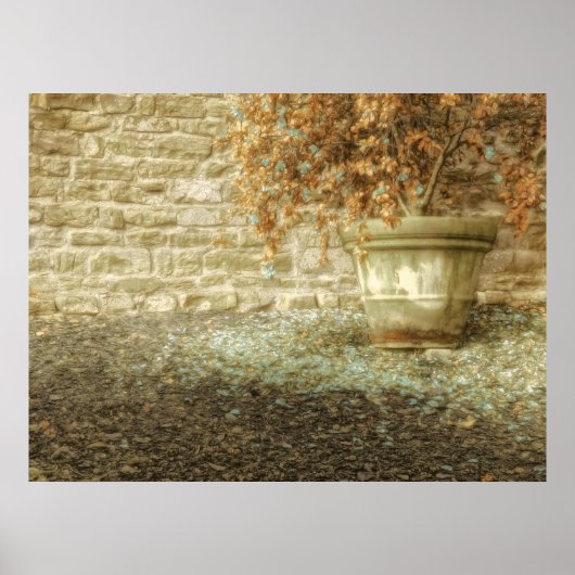 Rustikaler Herbstgarten Poster (Vorne)