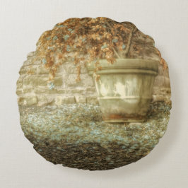 Rustikaler Herbstgarten Rundes Kissen